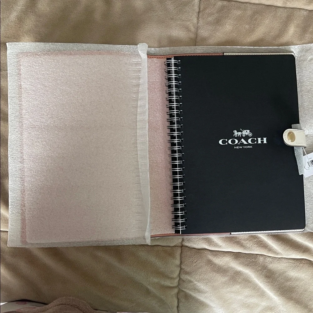 COACH Notebook with Pink Floral Print - Picture 3 of 7